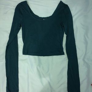 Long sleeve crop top from Garage